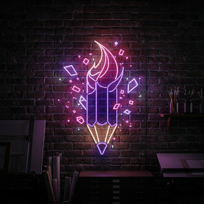 Logo mockup — Neon sign