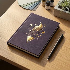 Logo mockup — Notebook