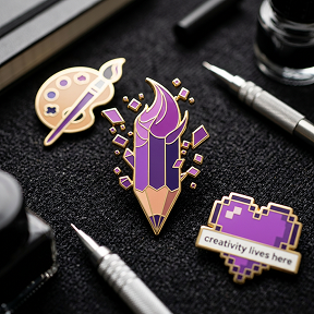Logo mockup — Enamel pin