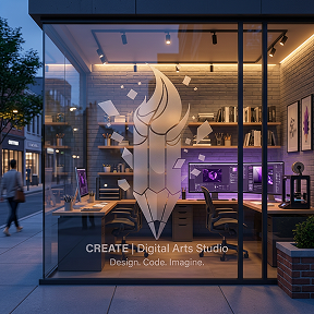 Logo mockup — Window decal