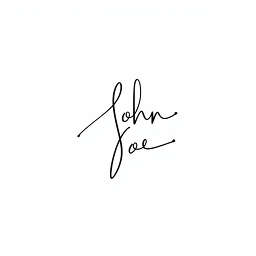 Minimalistic style specimen